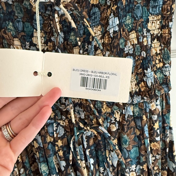 NWT DOEN Floral Print Bijou Maxi Dress - Picture 7 of 8